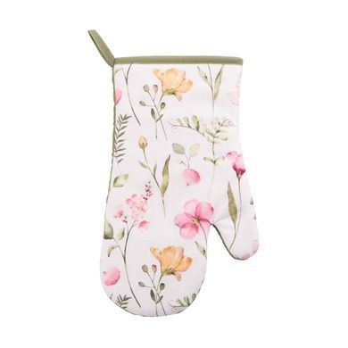 ARDESTO Набір прихваток для кухні ARDESTO Spring flowers 18х20см, 18х30см, 100% поліестер (верх), 100% бавовна (низ), білий