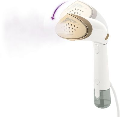Philips Отпариватель компактный Series 7000, 1500Вт, 100 и 200мл, паровой удар -28гр, перчатка, чехол, нерж. сталь, белый STH7030/10 фото