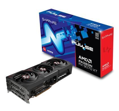 SAPPHIRE Видеокарта Radeon RX 9070 XT 16GB GDDR6 PULSE GAMING OC 11348-03-20G фото