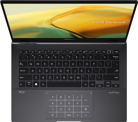 ASUS Ноутбук Zenbook 14 UM3402YA-KP751 14" WQXGA IPS, AMD R5-7430U, 16GB, F1TB, UMA, NoOS, Черный 90NB0W95-M01C20 фото