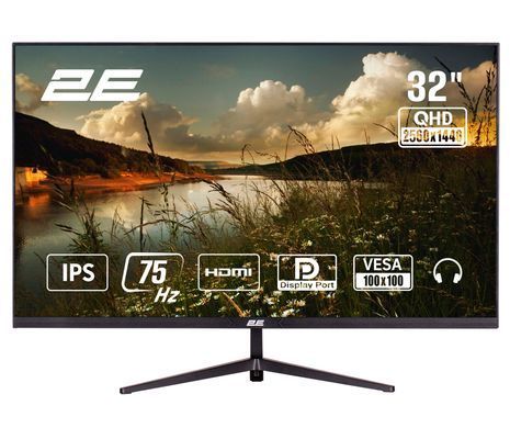 2E Монитор 31.5" D3224B 2xHDMI, DP, IPS, 2560x1440, 75Hz, 5ms, FreeSync 2E-D3224B-01.UA фото