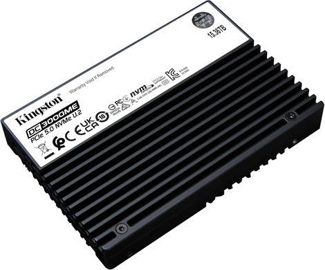 Kingston Накопичувач SSD Kingston U.2 15360GB DC3000M Enterprise SEDC3000ME/15T3 фото
