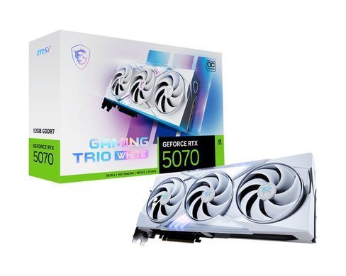 MSI Відеокарта MSI GeForce RTX 5070 Ti 16GB GDDR7 GAMING TRIO OC WHITE 912-V531-057 фото