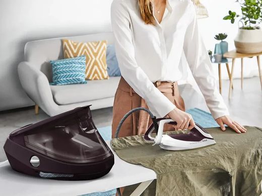 Tefal Утюг-парогенератор Pro Express Ultimate, 3000Вт, 1200мл, паровой удар -600гр, постоянный пар - 170гр, керам. подошва, бордовый GV9721E0 фото