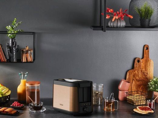 Tefal Тостер Tefal Coppertinto 850Вт, разморозка, пластик, бронзовый