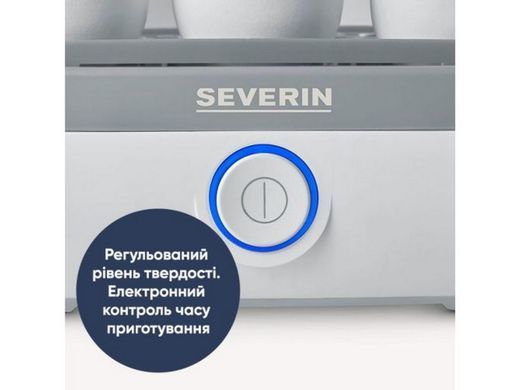 Beurer Яйцеварка Severin 420Вт, електр. керування , на 6 яєць, звуков., сигнал, пластик, білий EK3164 фото