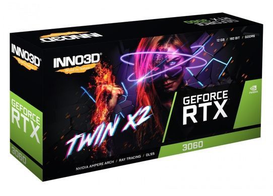 Inno3d Видеокарта GeForce RTX 3060 12GB GDDR6 Twin X2 N30602-12D6-119032AH фото