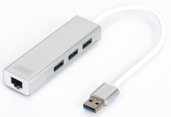 Концентратор-адаптер DIGITUS Gigabit Ethernet USB 3.0, 3xUSB, 1xLAN DA-70250-1 фото