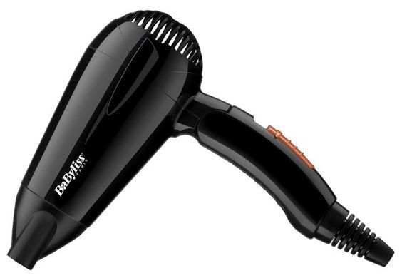 BaByliss Фен дорожній, 2000Вт, 2 режими, складна ручка, чорний 5344E фото
