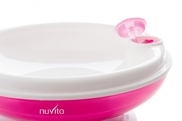 Тарелка Nuvita с подогревом 6м+ розовая NV1427Pink фото