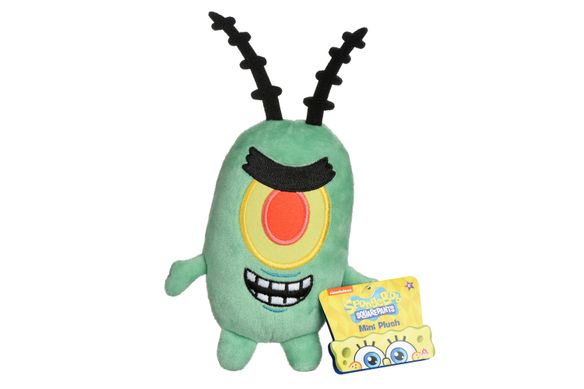 М'яка ігрaшка SpongeBob Mini Plush Plankton EU690506 фото