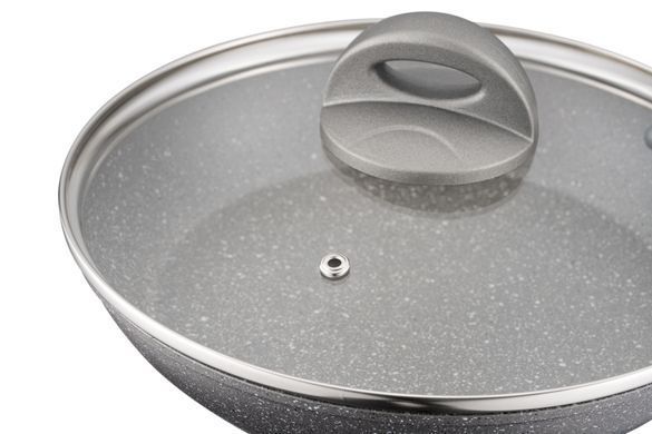 ARDESTO Сковорода з кришкою Gemini Gourmet Vasto, 24см, алюміній, сірий AR1924GSL фото