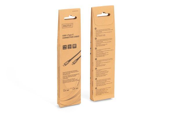 Digitus Кабель USB 4.0 (Type-C/Type-C) 1м, чорний DB-300443-010-S фото