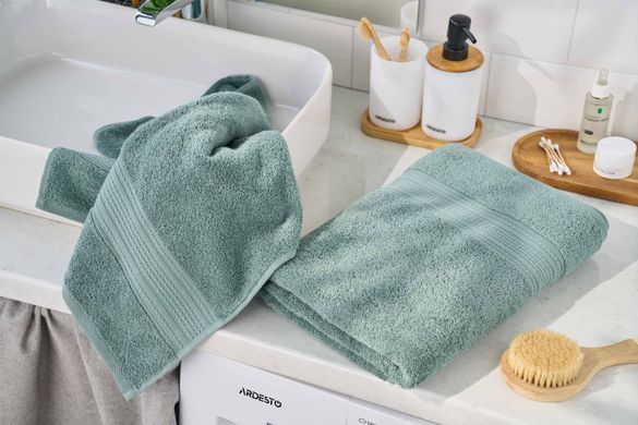 ARDESTO Полотенце махровое SuperSoft 70х140см, 100% хлопок, зеленый
