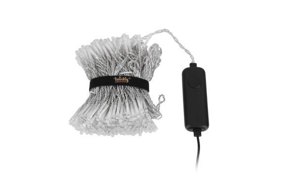 Twinkly Гірлянда Smart LED Twinkly Curtain RGBW 400, Gen II, IP44, 1.45 х 2.1м, кабель прозорий TWW400SPP-TEU фото