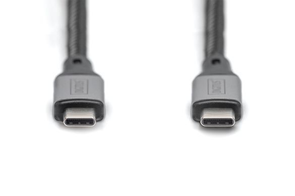 Digitus Кабель USB 4.0 (Type-C/Type-C) 1м, чорний DB-300443-010-S фото