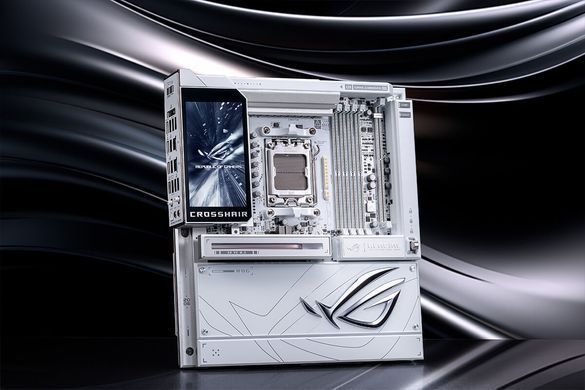 ASUS Материнcкая плата ROG CROSSHAIR X870E GLACIAL sAM5 X870E 4xDDR5 M.2 USB Type-C Wi-Fi BT E-ATX белый 90MB1NQ0-M0EAY0 фото