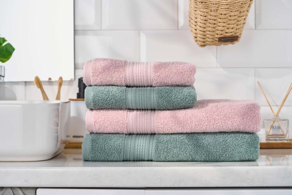ARDESTO Полотенце махровое SuperSoft 70х140см, 100% хлопок, зеленый