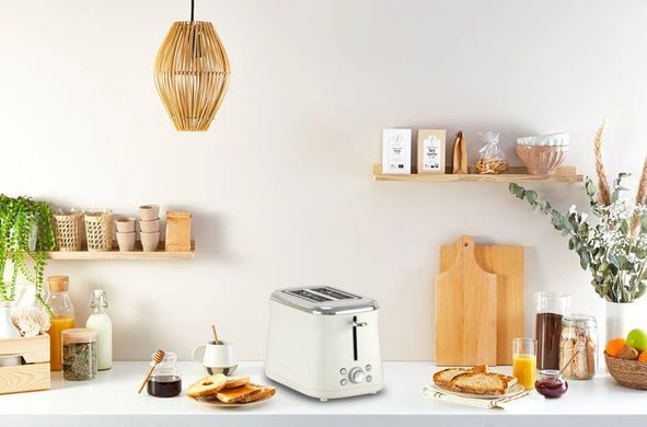 Tefal Тостер Collection 850Вт, розморожування, пластик, бежевий