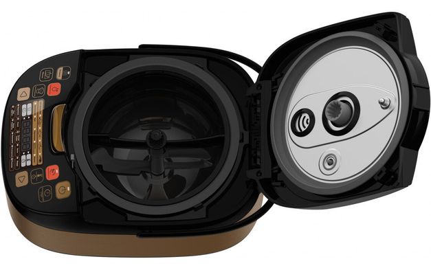 Мультиварка Tefal MultiCook & Stir, 750Вт, чаша-5л, кнопкове керування, пластик, чорно-бронз RK901F34 фото
