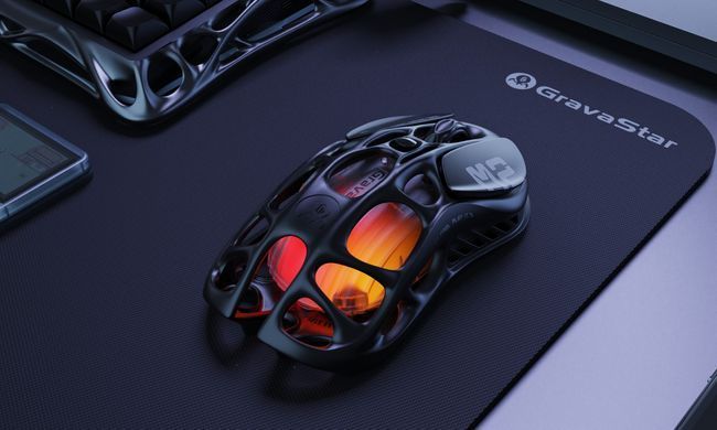 GravaStar Мышь Mercury M2, BT/WL/USB-A, RGB, черный GRAVASTARM2_BLK фото