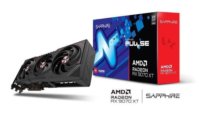 SAPPHIRE Видеокарта Radeon RX 9070 XT 16GB GDDR6 PULSE GAMING OC 11348-03-20G фото