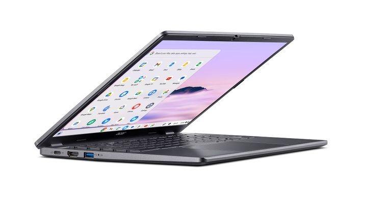 Acer Ноутбук Chromebook Plus CB514-4HT 14" FHD IPS Touch, Intel i3-N305, 8GB, F128GB, UMA, ChromeOS, сірий NX.KV1EU.001 фото