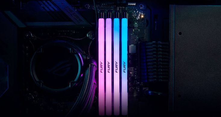 Kingston Память ПК DDR5 32GB KIT Renegade RGB KF564C32RSAK2-32 KF564C32RSAK2-32 фото