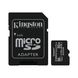 Карта пам'яті Kingston microSD 32GB C10 UHS-I R100MB/s + SD 1 - магазин Coolbaba Toys