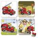 Набір з 4 пазлів Janod Лео та його пожежна машина 2 - магазин Coolbaba Toys