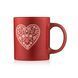ARDESTO Mug Heart, 320ml, ceramic, red 1 - магазин Coolbaba Toys