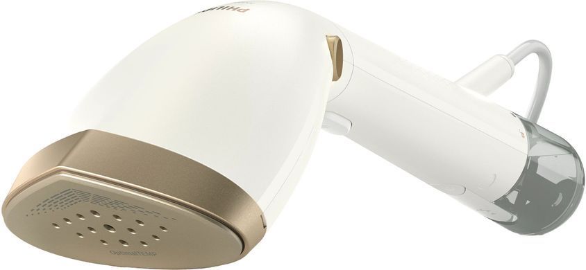 Philips Отпариватель компактный Series 7000, 1500Вт, 100 и 200мл, паровой удар -28гр, перчатка, чехол, нерж. сталь, белый STH7030/10 фото