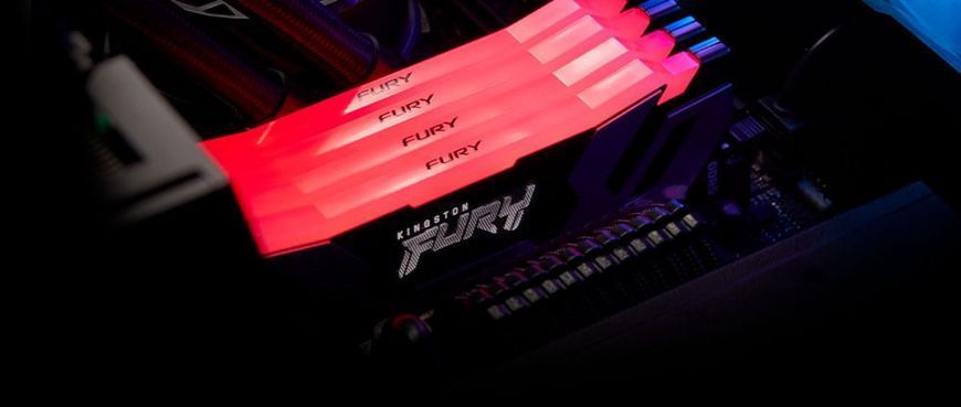 Kingston Память ПК DDR5 32GB KIT Renegade RGB KF564C32RSAK2-32 KF564C32RSAK2-32 фото