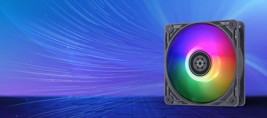SilverStone Корпусный вентилятор Vista VS120B-ARGB, 120мм, 2000rpm, 4pinPWM, 3pin +5VARGB, 30.6dBa, черный SST-VS120B-ARGB фото