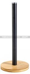 ARDESTO Тримач для паперових рушників Midori 15х34см, метал, бамбук, чорний AR0913BB фото